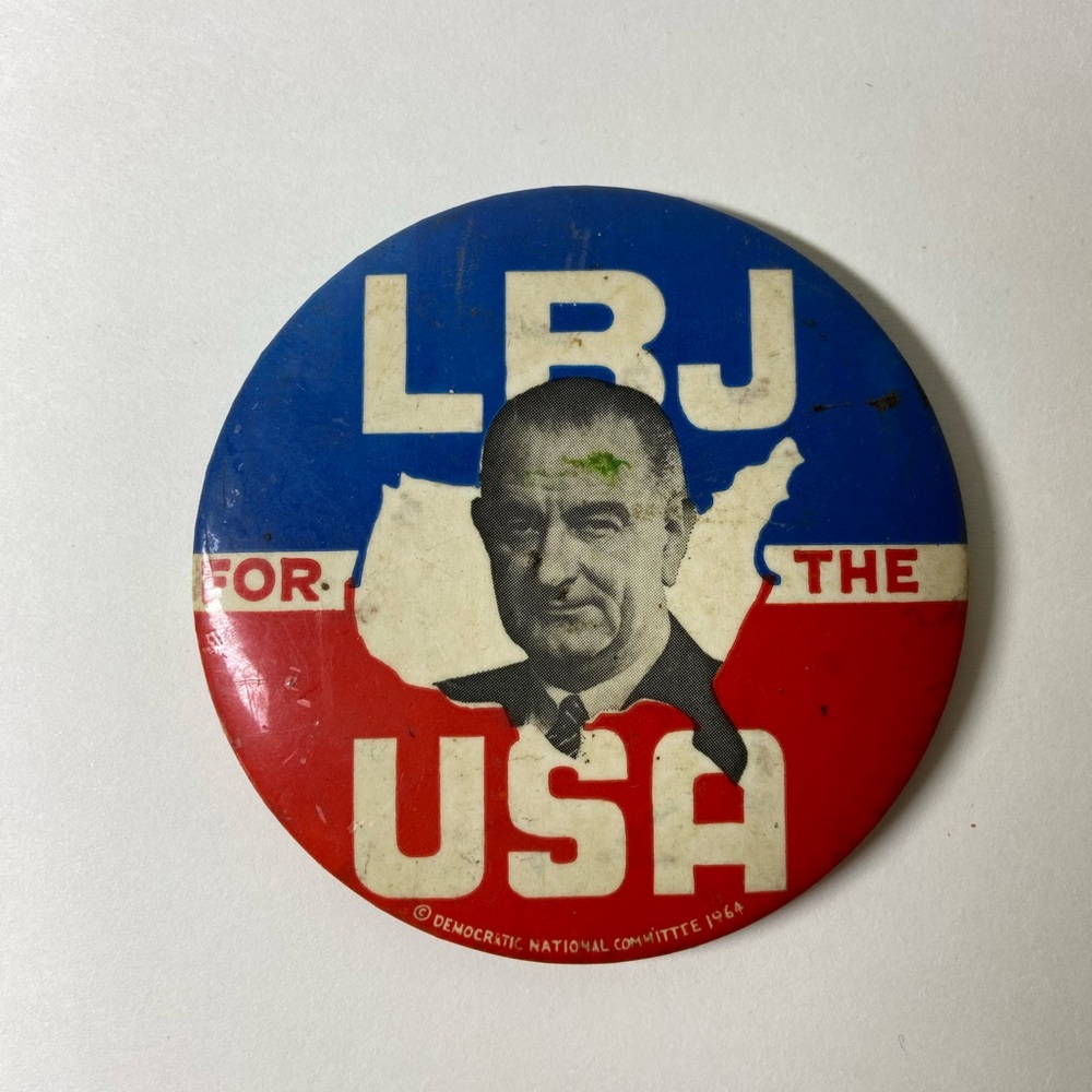 Vintage LBJ Campaign Button